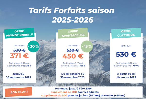 FORFAIT SAISON 25/26
